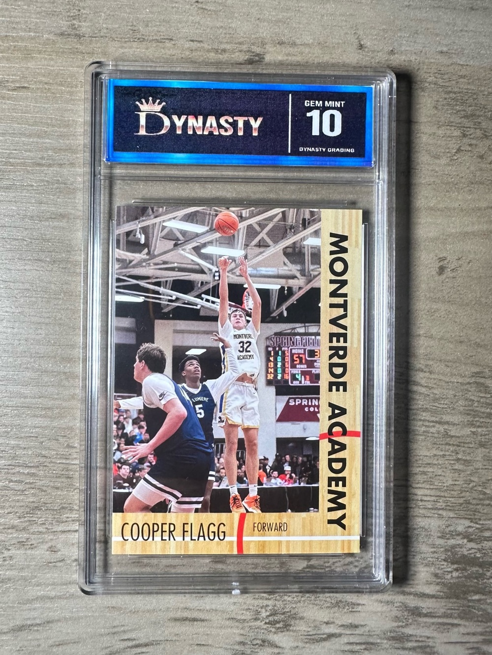 Cooper Flag College Rookie Gem Mint 10 Novelty Card. Montverde Acadamy.